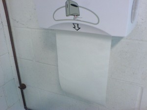 Restroom in a swimming pool facility, Hanover, NH, June 2014. Picture by Roberto Casati