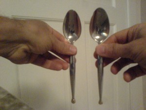 Sorting spoons by size, a daily task